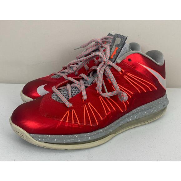 Nike Lebron James X Low University Red athletic basketball shoes 579765-600, 9 main image 5